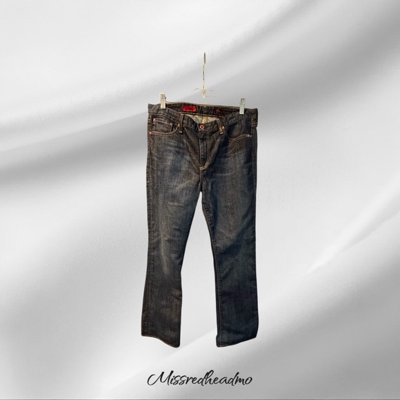 Ag Adriano Goldschmied Blue Bootcut Jeans Vintage Wash - Picture 1 of 6